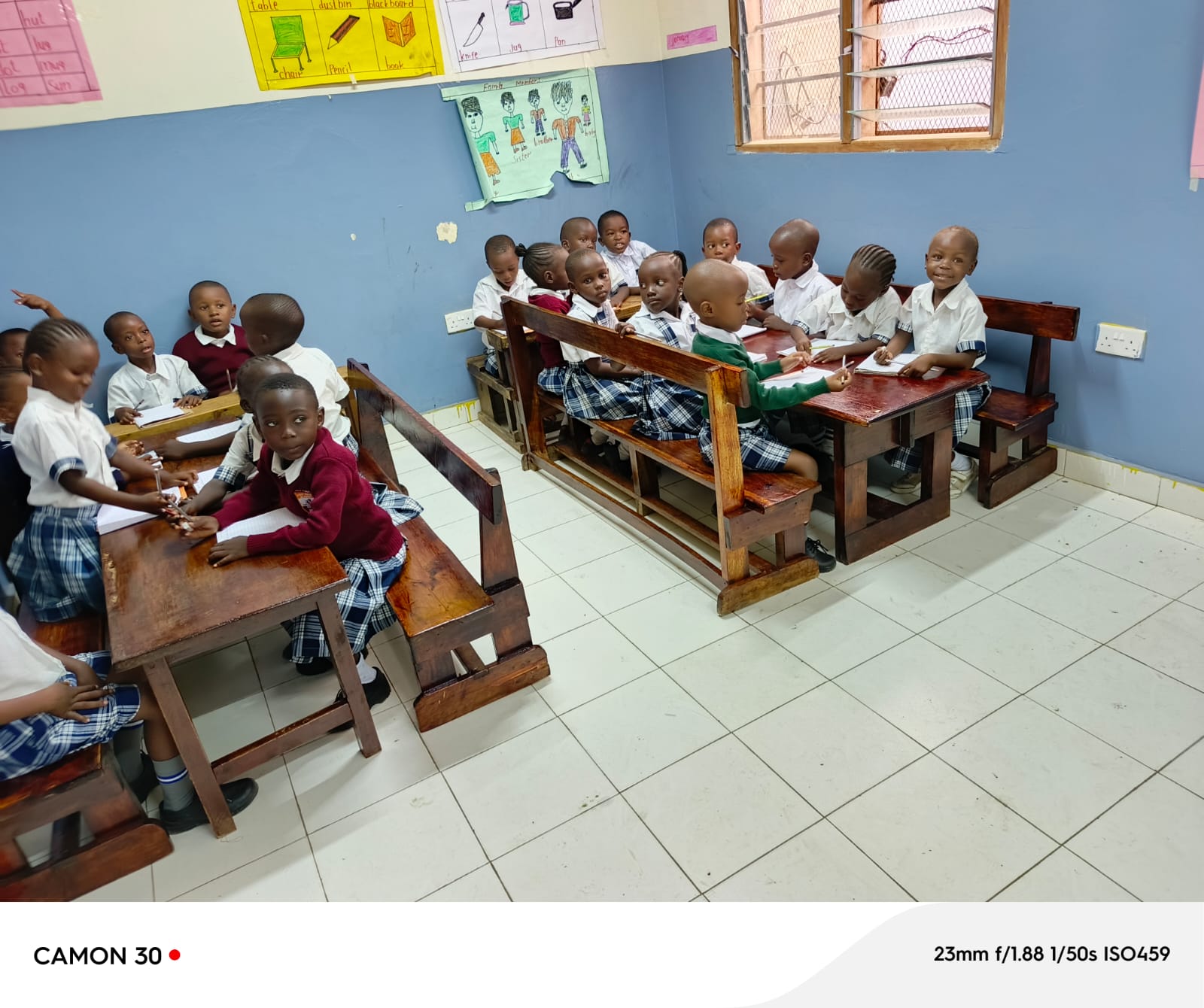 Students engaged in classroom learning at Eagle Wings Lighthouse Academy